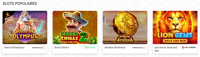 Madnix Casino — Slots populaires: Gates of Olympus, Green Chilli 2, Wisdom of Athena, Lion Gems
